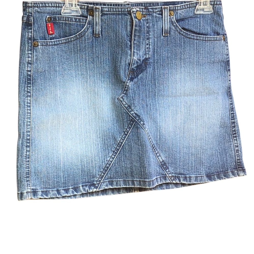 Y2K MUDD Denim Jean Mini Skirt Size 9 Junior —#092